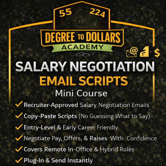 Salary Negotiation Email Scripts Mini Course